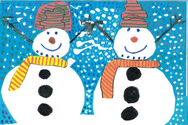 Christmas Snowmen designed by PiP students