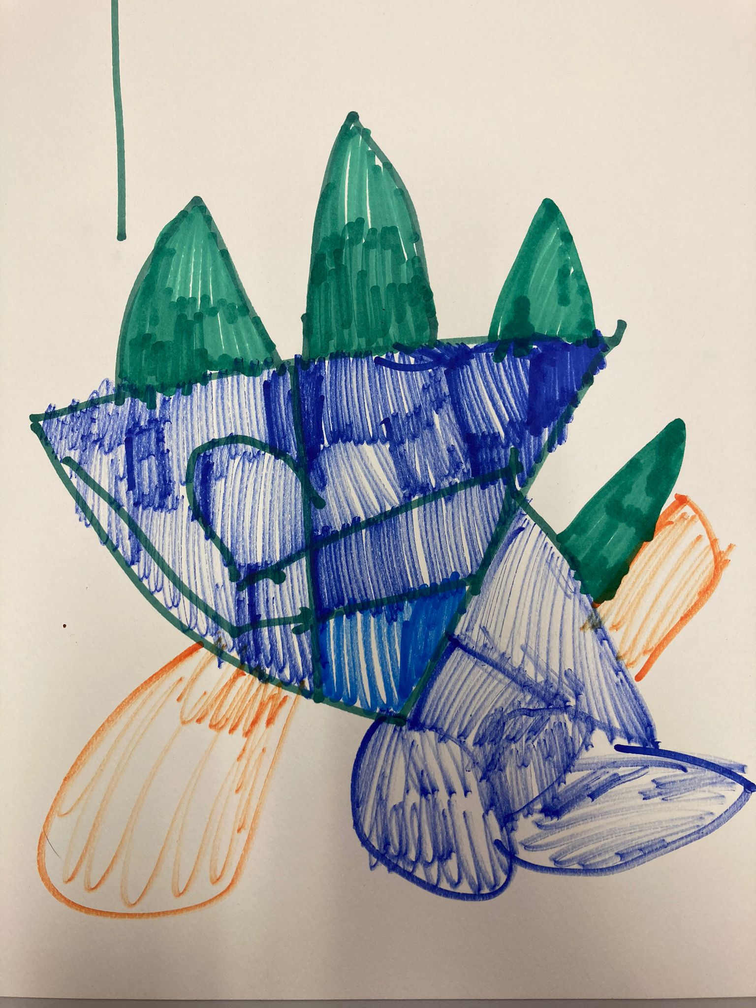 A blue fish